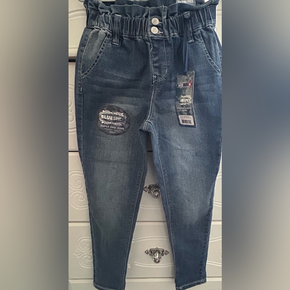 Blue Spice Paper Bag Denim Jeans